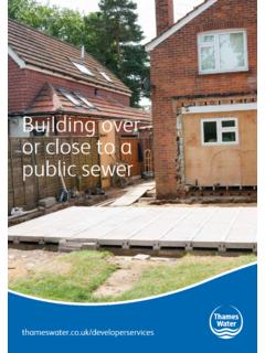 Building over or close to a public sewer - Thames …