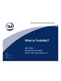 What is Turbidity? - ISA Northern California Section