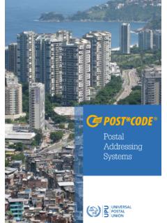 Postal Addressing Systems - Universal Postal Union