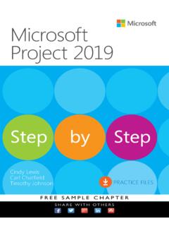 Microsoft Project 2019: Step by Step - pearsoncmg.com