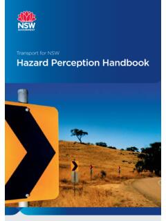 Transport for NSW Hazard Perception Handbook