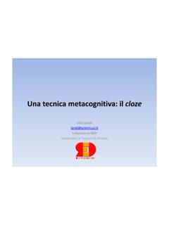 CLOZE tecnica metacognitiva per sito - Univirtual.it