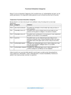 Functional Ambulation Categories - Meetinstrumenten in de …