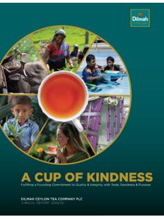 Integrated Annual Report 2019/20 Dilmah Tea
