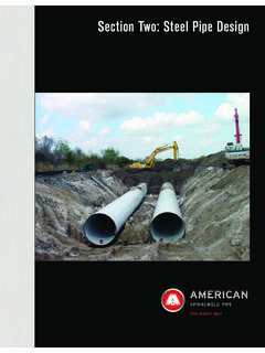 Section Two: Steel Pipe Design - American Cast …