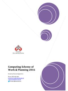 Computing Scheme of Work &amp; Planning 2014/15