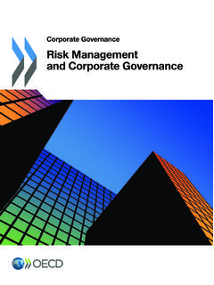 Risk Management and Corporate Governance - OECD