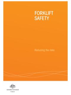 Forklift Safety, Reducing the Risks factsheet