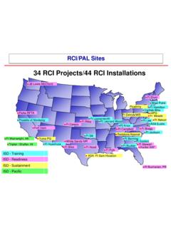 34 RCI Projects/44 RCI Installations