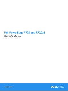 Dell PowerEdge R720 and R720xd Owner's Manual