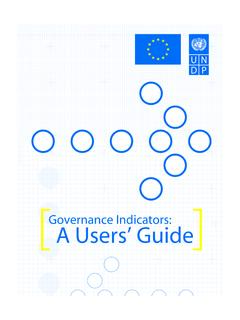 Governance Indicators: A Users’ Guide - United Nations