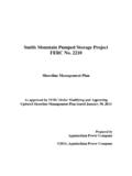 Smith Mountain Pumped Storage Project FERC No. 2210