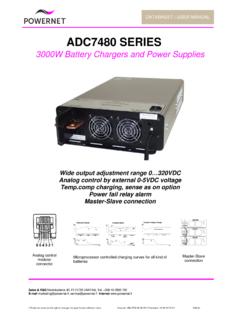 ADC7480 SERIES - Powernet