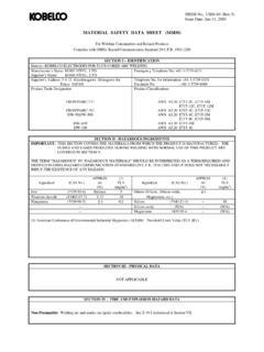 MATERIAL SAFETY DATA SHEET (MSDS) - Gas …