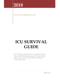 ICU Survival guide - Upstate Medical University | SUNY ...