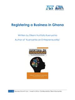 Registering a Business in Ghana