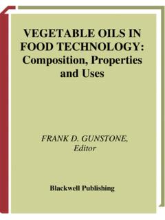 VEGETABLE OILS IN FOOD TECHNOLOGY: Composition, …
