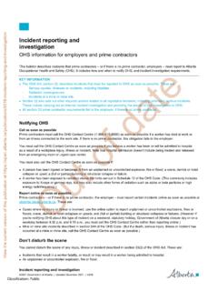 OHS information for employers and prime contractors Out of ...