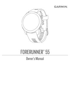 FORERUNNER Owner’s Manual 55