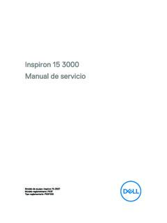 Inspiron 15 3000 Manual de servicio - Dell