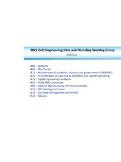 2021 DoD Engineering Data and Modeling Working Group - …