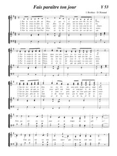 Fais paraitre ton jour - Chorale St Louis Villemomble