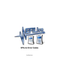 EFILive Error Codes