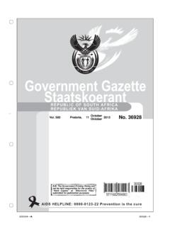 Government Gazette Staatskoerant - B1SA