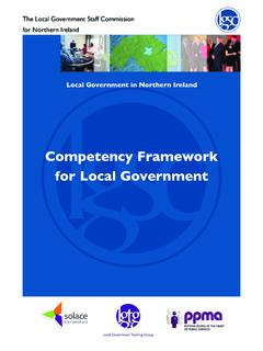 LOCAL GOVERNMENT IN NORTHERN IRELAND Competency …