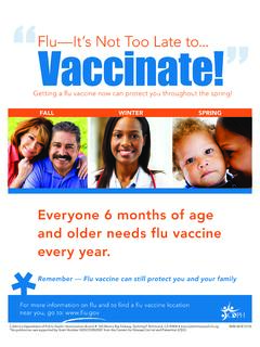 Getting a flu vaccine now can protect you throughout the ...
