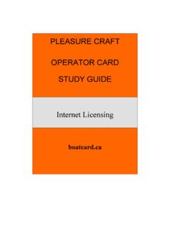PLEASURE CRAFT OPERATOR CARD STUDY GUIDE