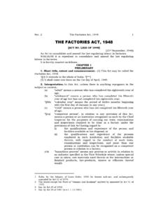 THE FACTORIES ACT, 1948 - MahaOnline