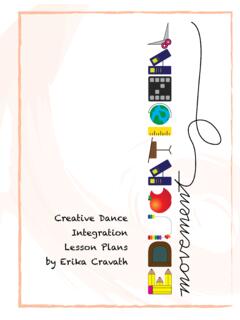 Creative Dance Integration Lesson Plans by Erika Cravath
