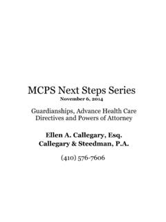 MCPS Next Steps Series - Montgomery County Public Schools