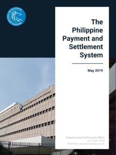The Philippine Payment and Settlement System