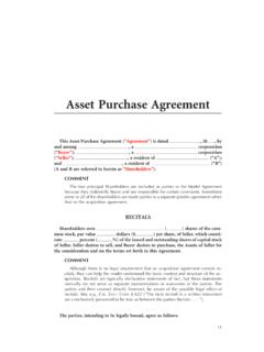 Asset Purchase Agreement - jimstclair.com