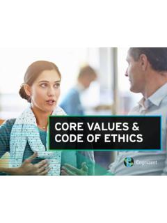 Core Values and Code of Ethics - Cognizant