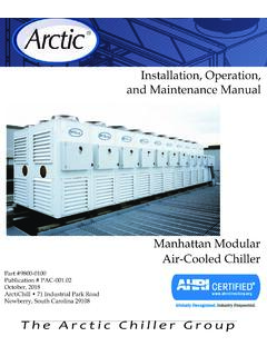 Installation, Operation, and Maintenance Manual