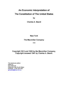 An Economic Interpretation of The Constitution of The ...