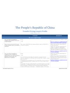The People’s Republic of China - OECD