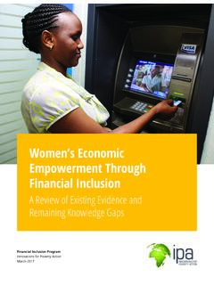 Women’s Economic Empowerment Through Financial Inclusion