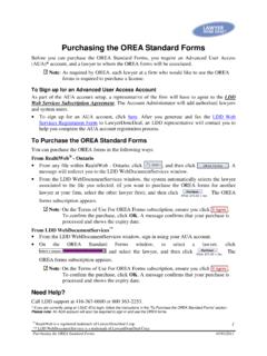Purchasing the OREA Standard Forms - lawyerdonedeal.com