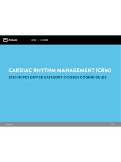CRM HCPCS Coding Guide - cardiovascular.abbott