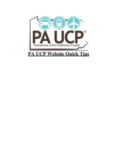 PA UCP Website - Small business