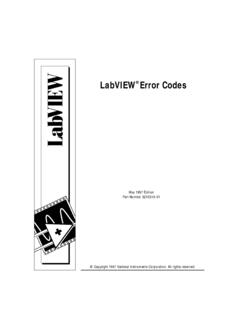LabVIEW Error Codes - NI