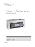 MultiTest 50 – Tablet Hardness Tester - Translation …
