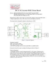 DC to AC Inverter IGBT Demo Board - Infineon …