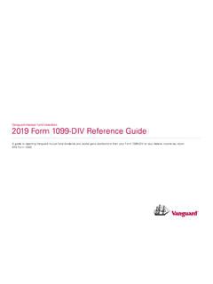 Vanguard mutual fund investors 2019 Form 1099-DIV ...