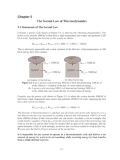 Chapter 5 The Second Law of Thermodynamics - CPP