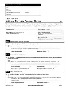 Notice of Mortgage Payment Change - United …